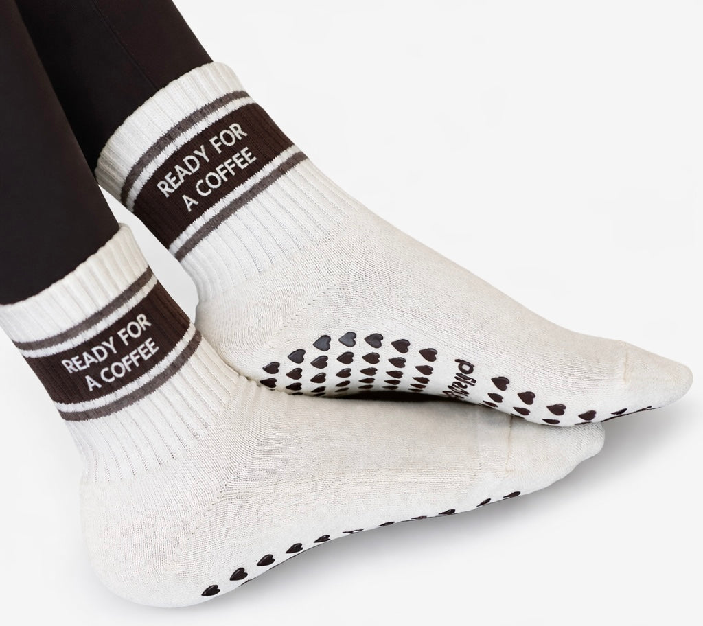 Ready For Coffee Grip Socks