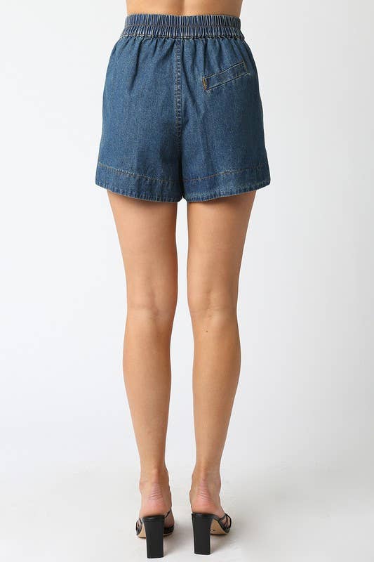 Melody Denim Shorts: Denim / M