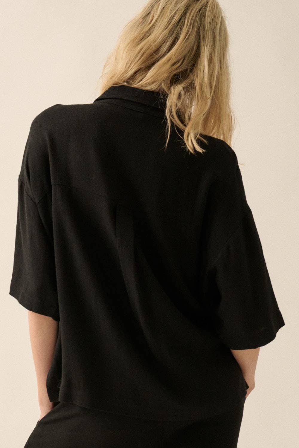 The Everyday Linen Blend Blouse