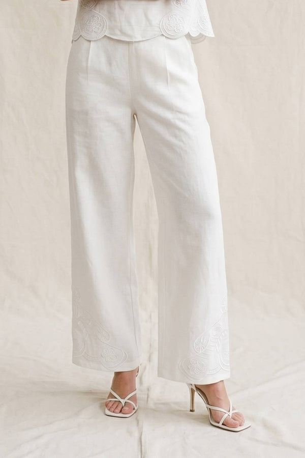 The Isla Embroidered Pants