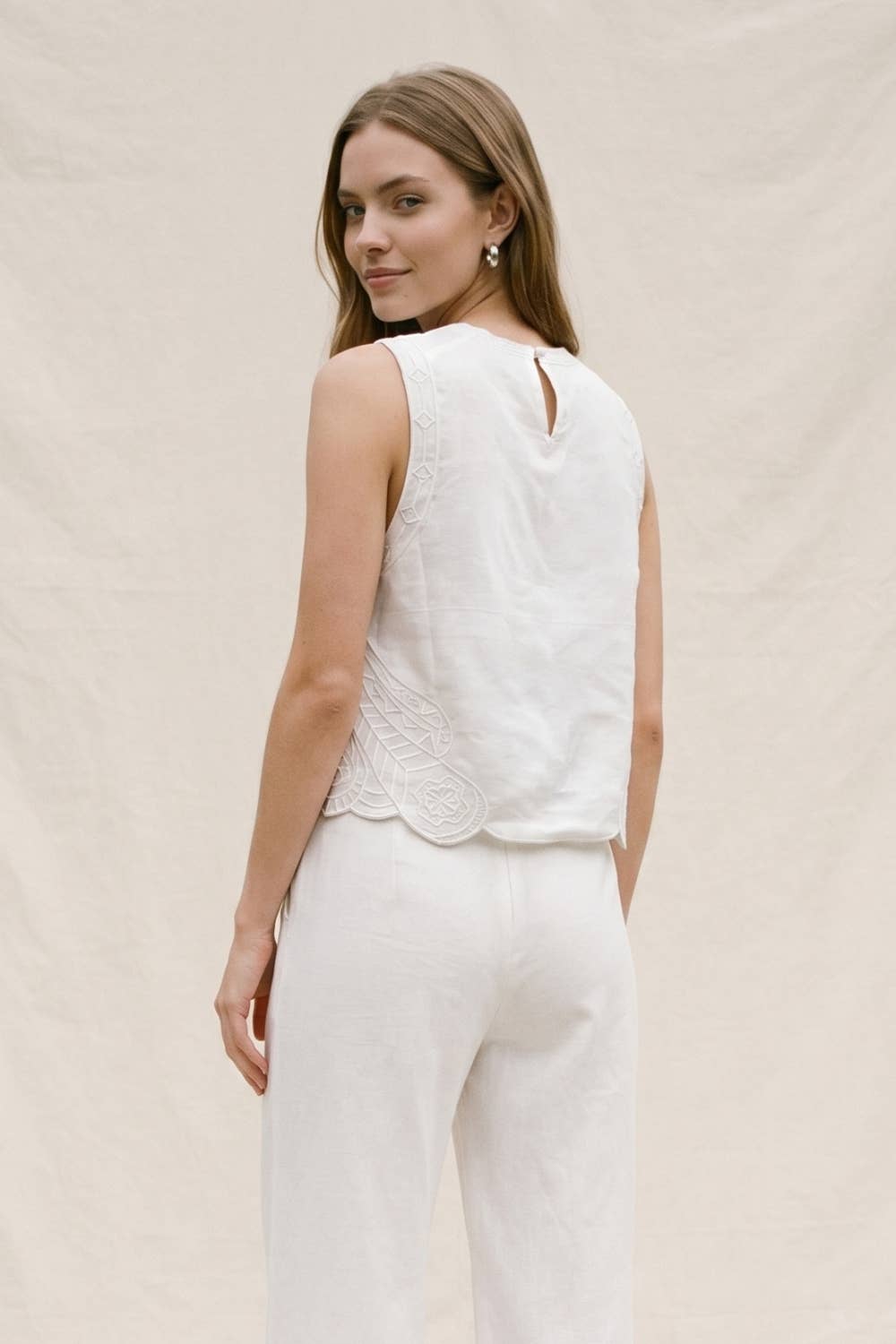 The Isla Embroidered Top