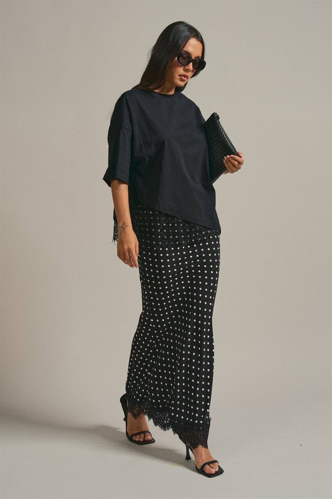The Everyday Lace Hem Tee