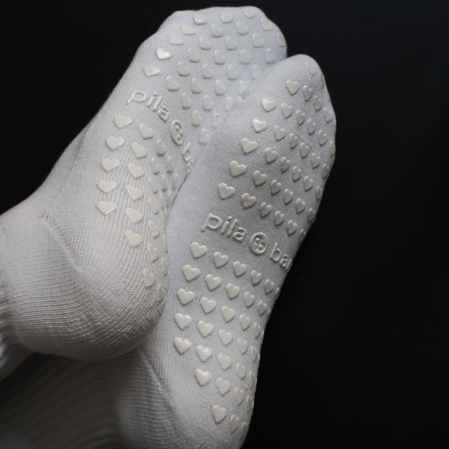 White Ruffle Grip Socks