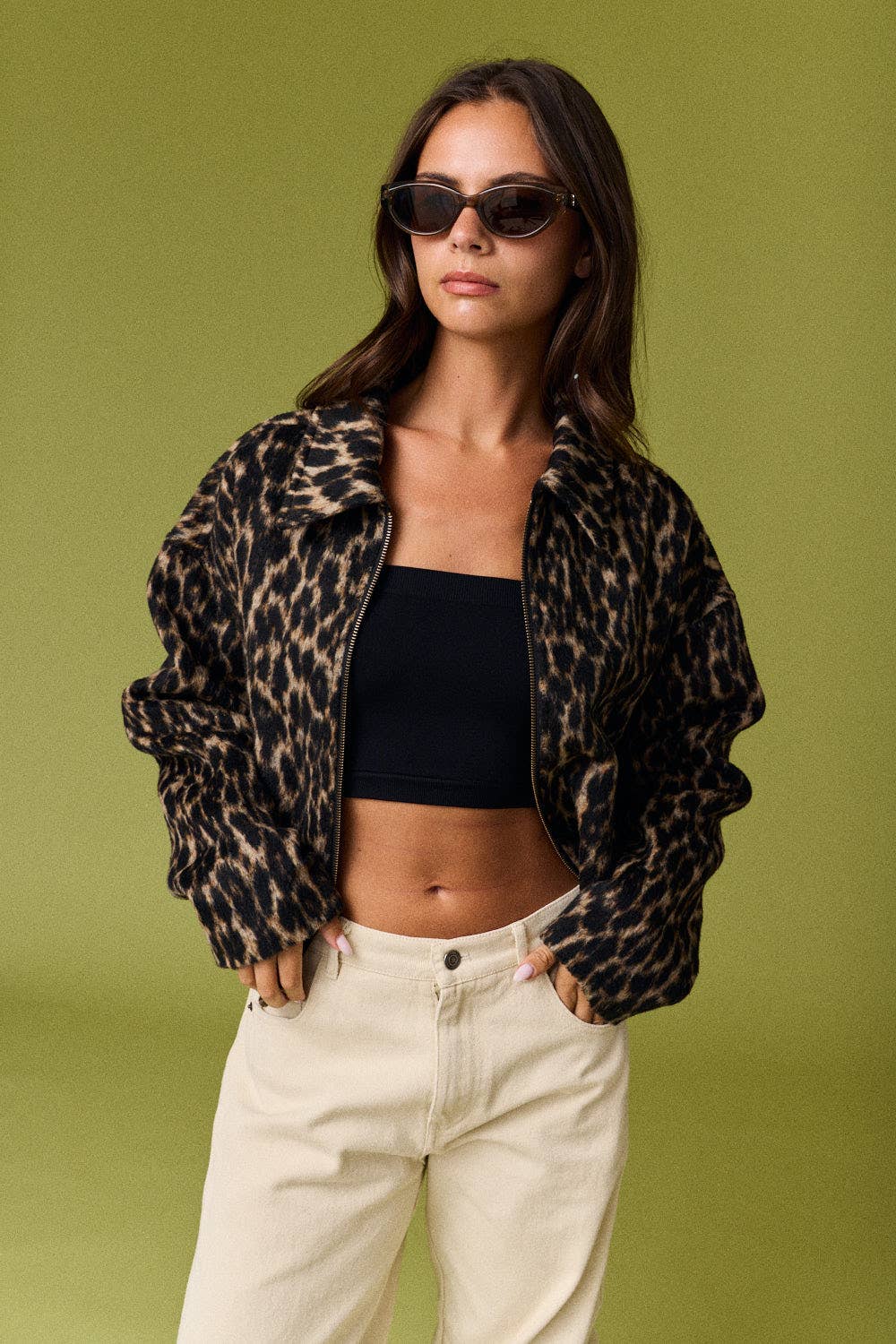 Vivian Leopard Print Jacket