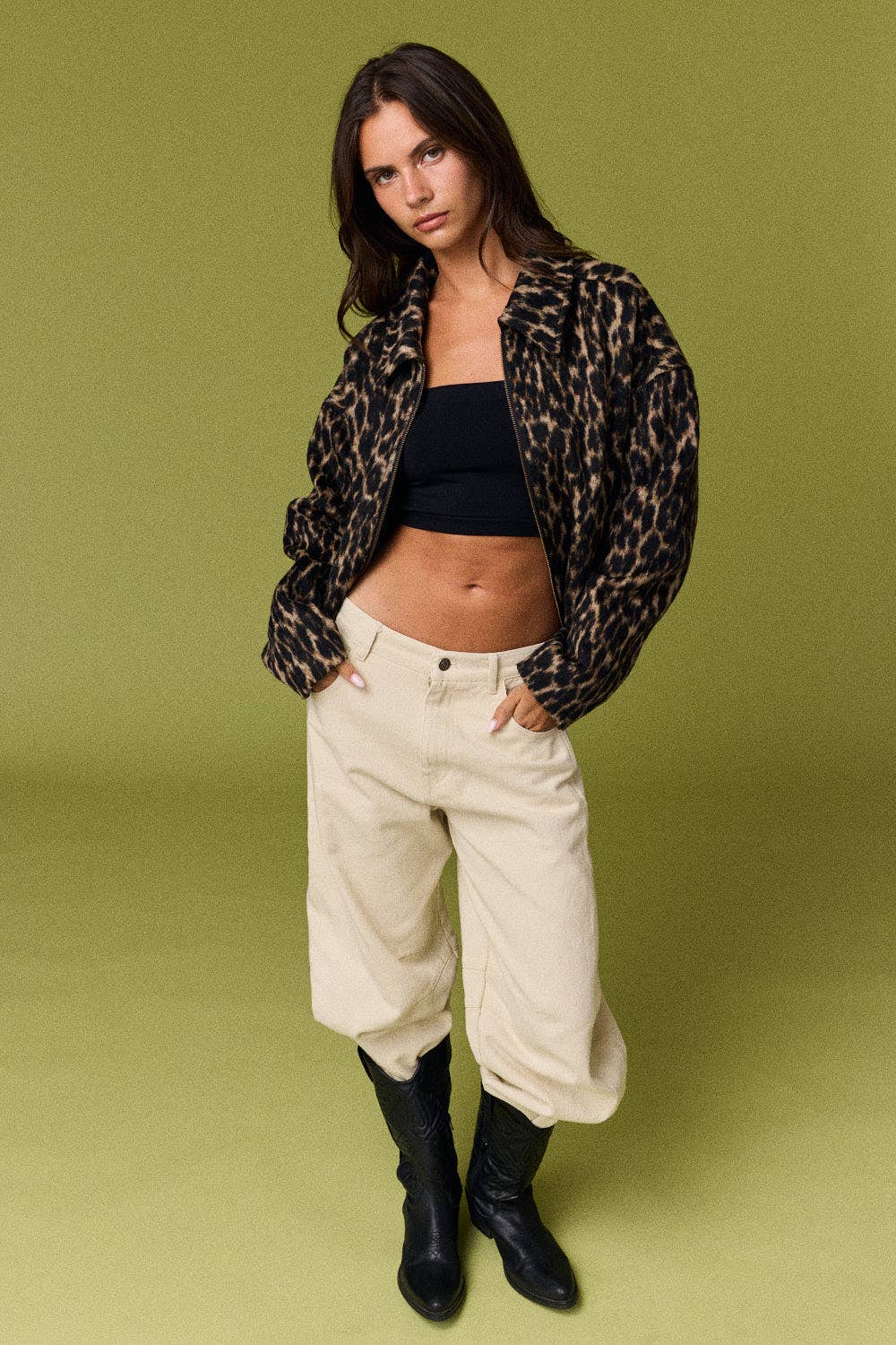 Vivian Leopard Print Jacket