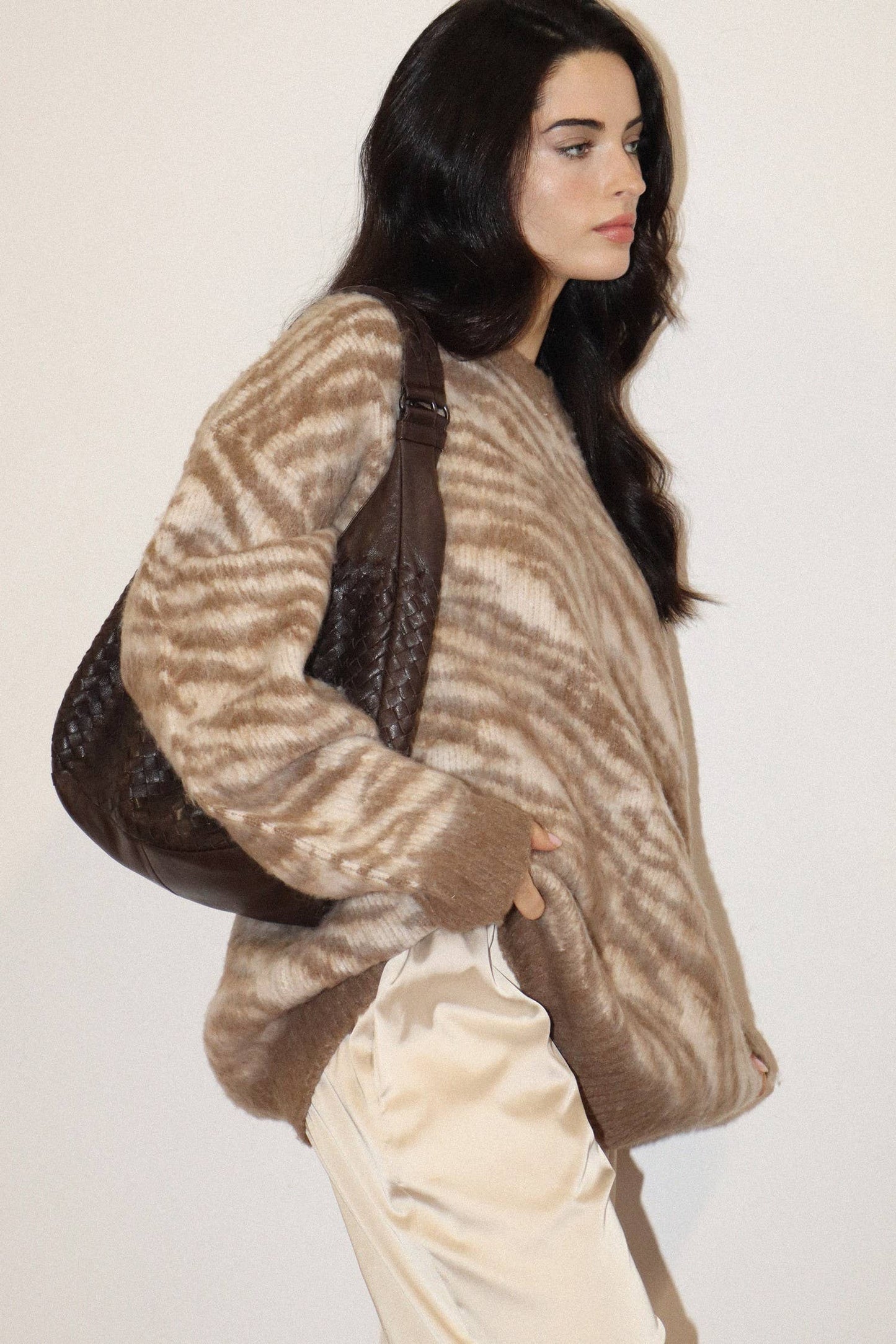 The Mara Zebra Knit Sweater
