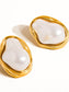 18K Gold Luxe Pearl Earrings