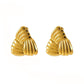 Textured Triangle Earrings