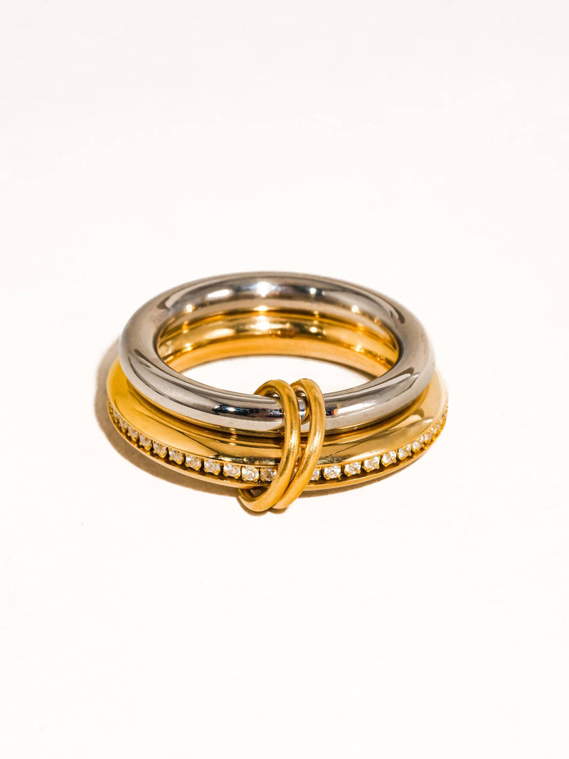 18K Gold Stack Band Ring