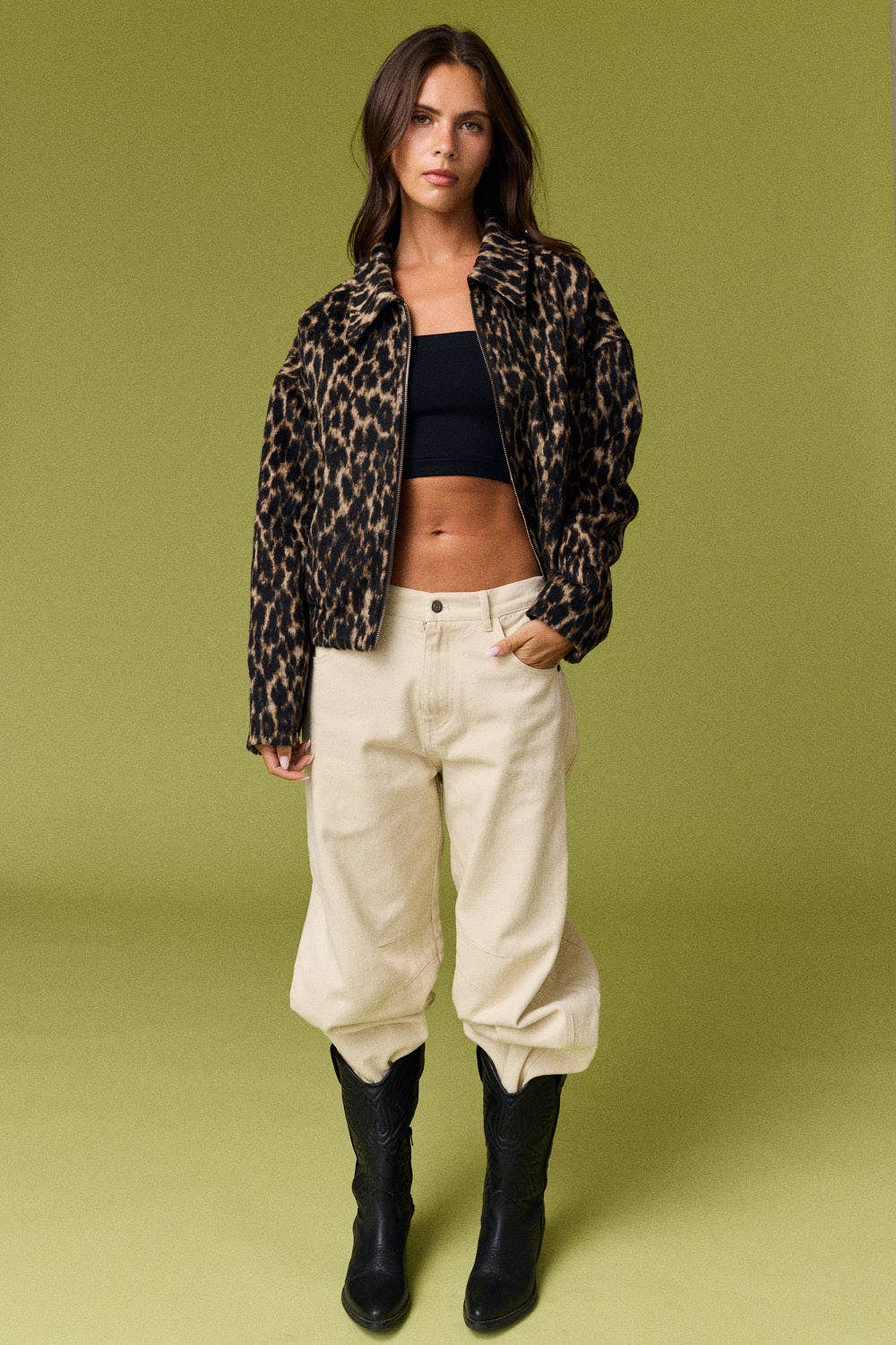 Vivian Leopard Print Jacket