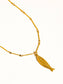 18K Gold Fish Pendant Necklace