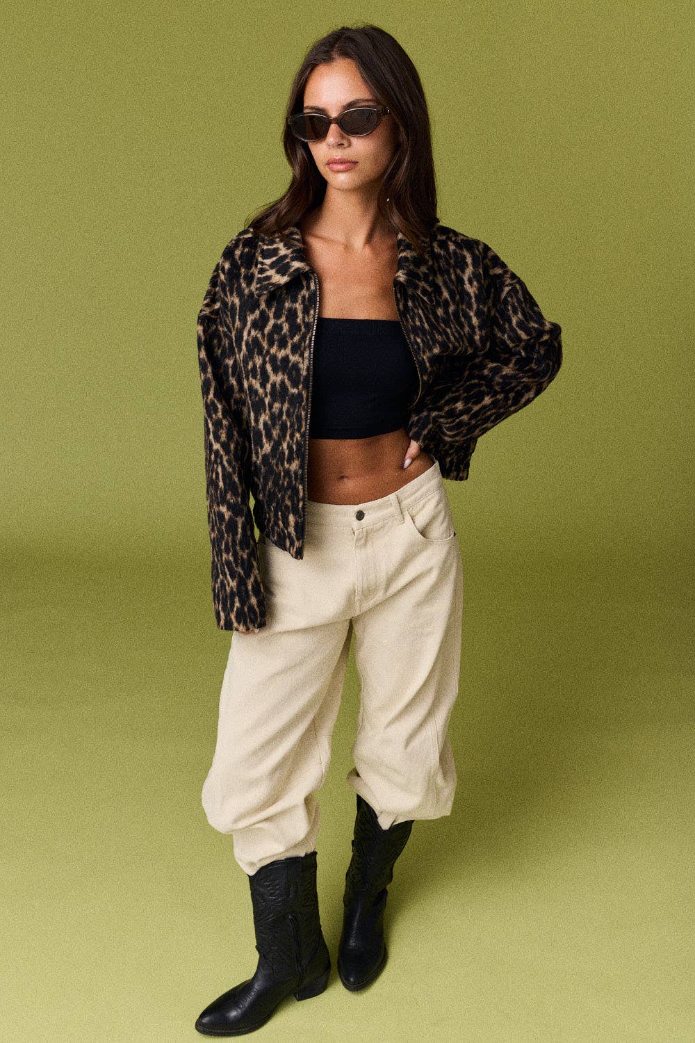 Vivian Leopard Print Jacket