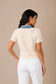The Denim Contrast Collar Top