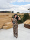The Zebra Print Pant Set