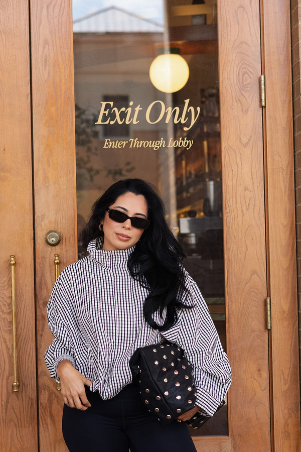 The Gingham Zip Jacket