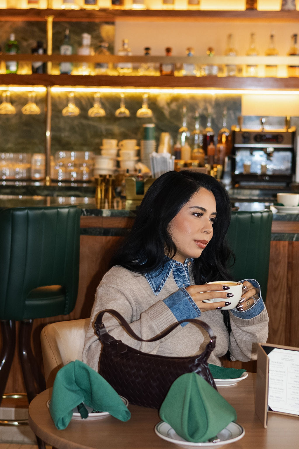 The Audrey Woven Shoulder Bag