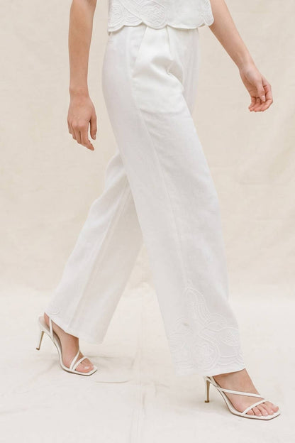 The Isla Embroidered Pants