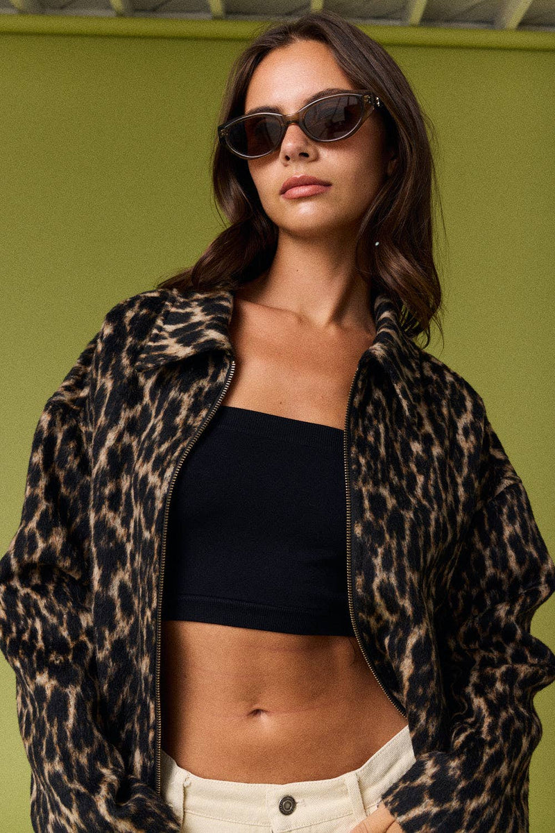 Vivian Leopard Print Jacket
