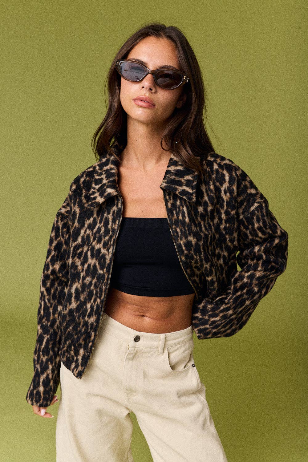 Vivian Leopard Print Jacket
