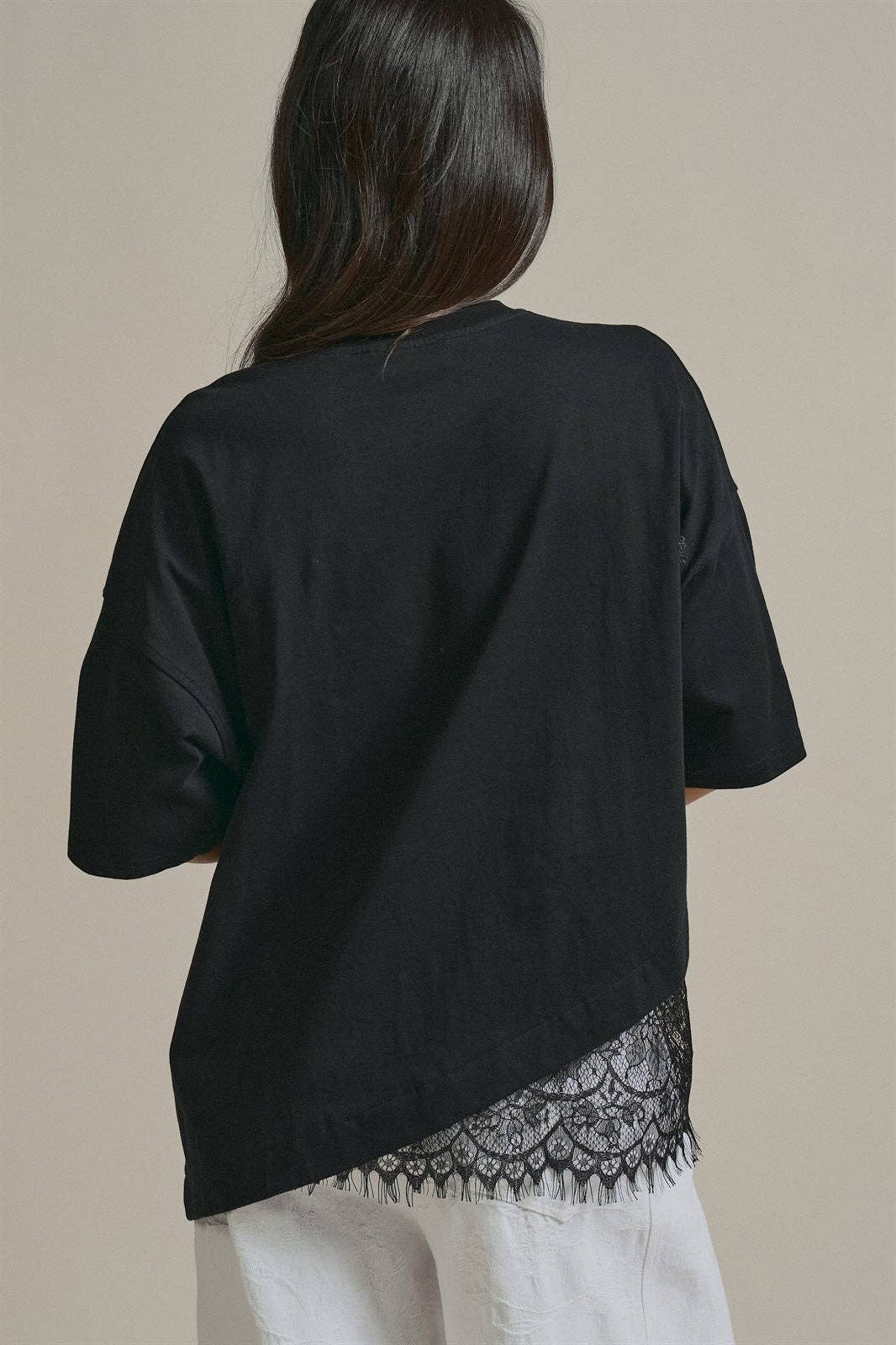 The Everyday Lace Hem Tee