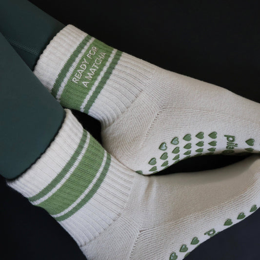 Ready for a Matcha Grip Socks