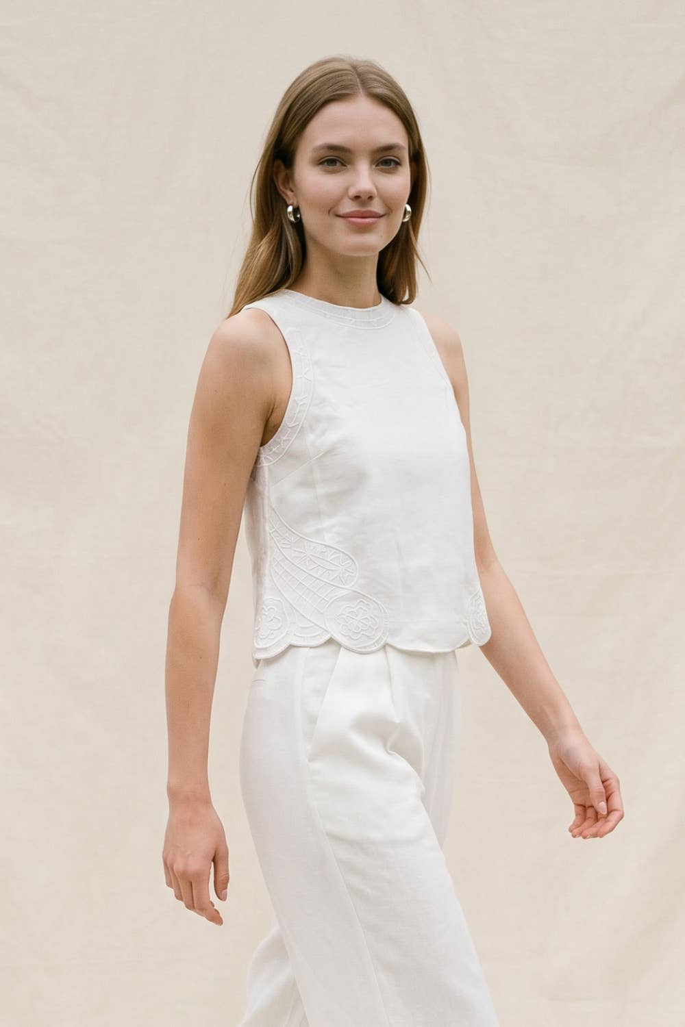 The Isla Embroidered Top