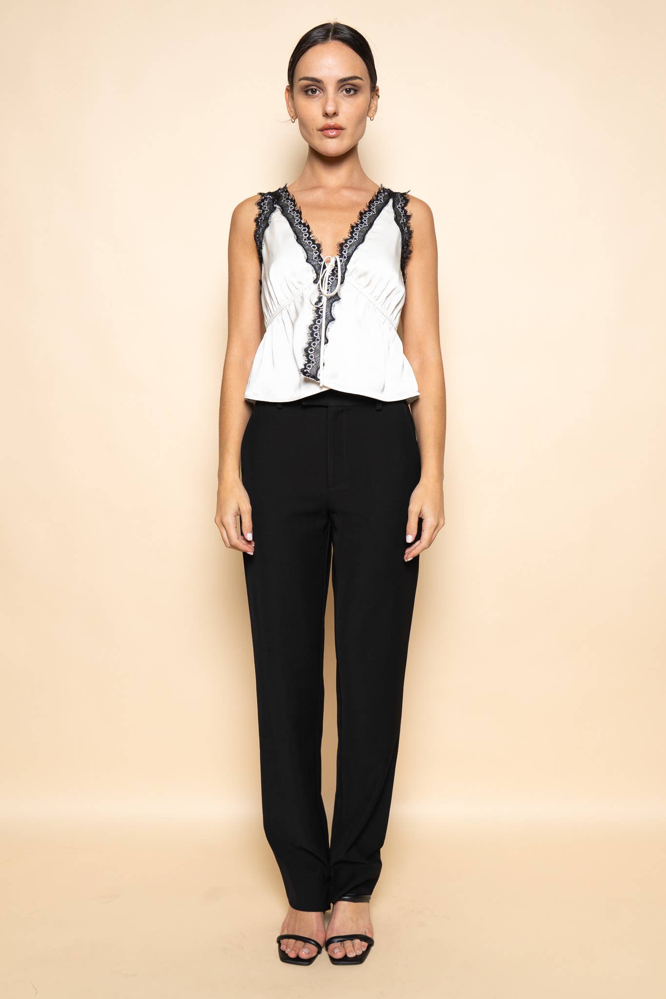 The Elle Lace Trim Top