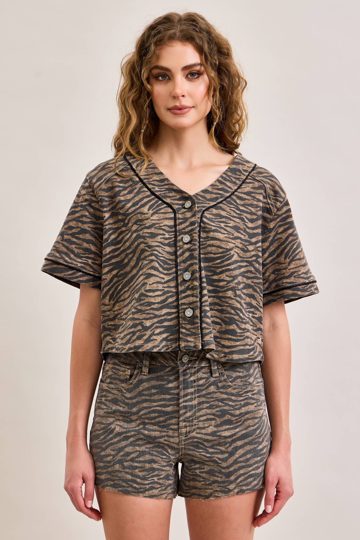 HIDDEN Jeans Tiger Crop Shirt