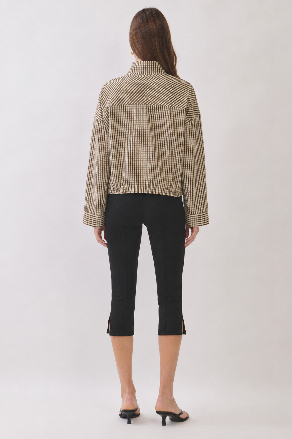 The Gingham Zip Jacket