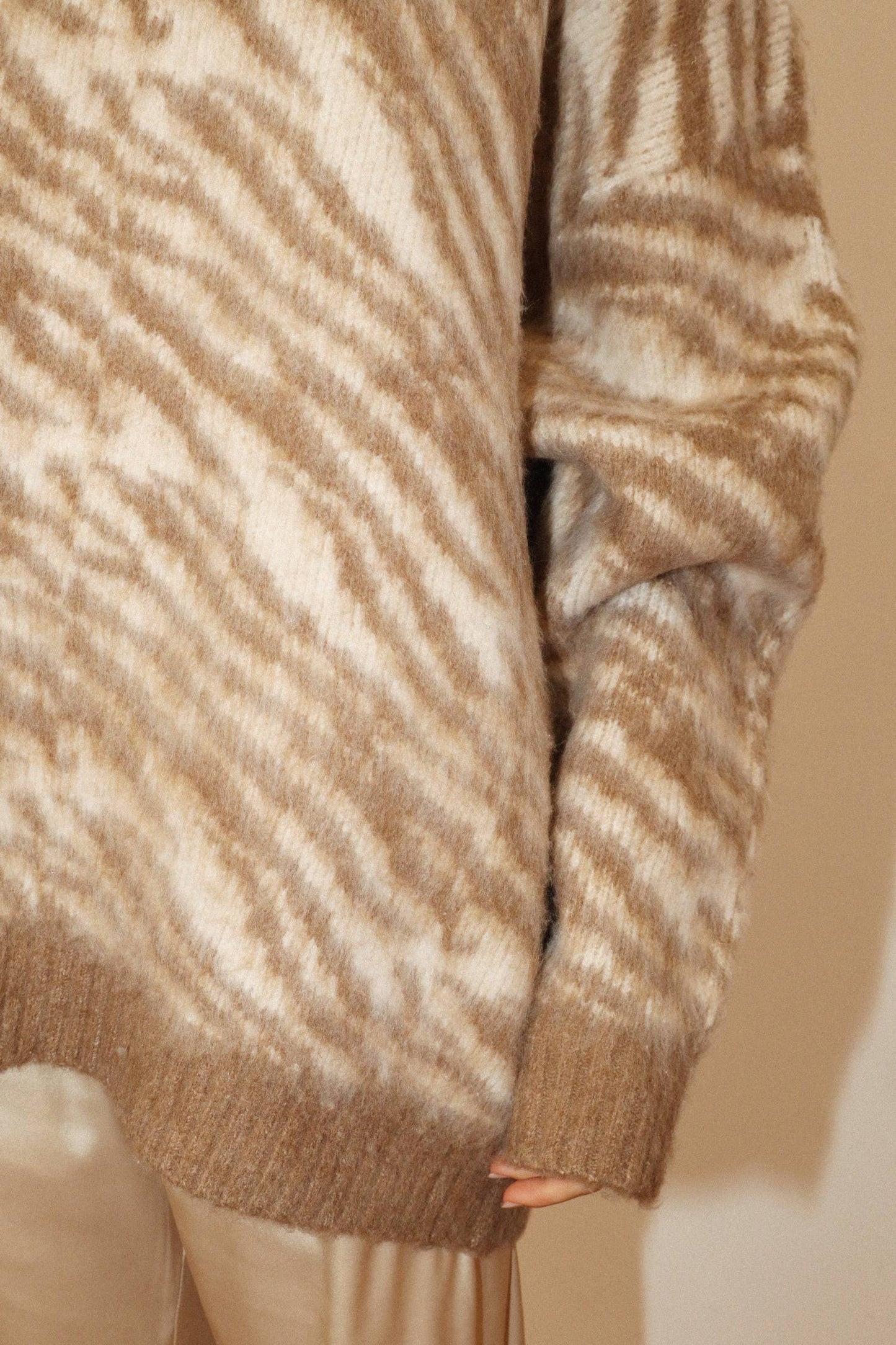 The Mara Zebra Knit Sweater