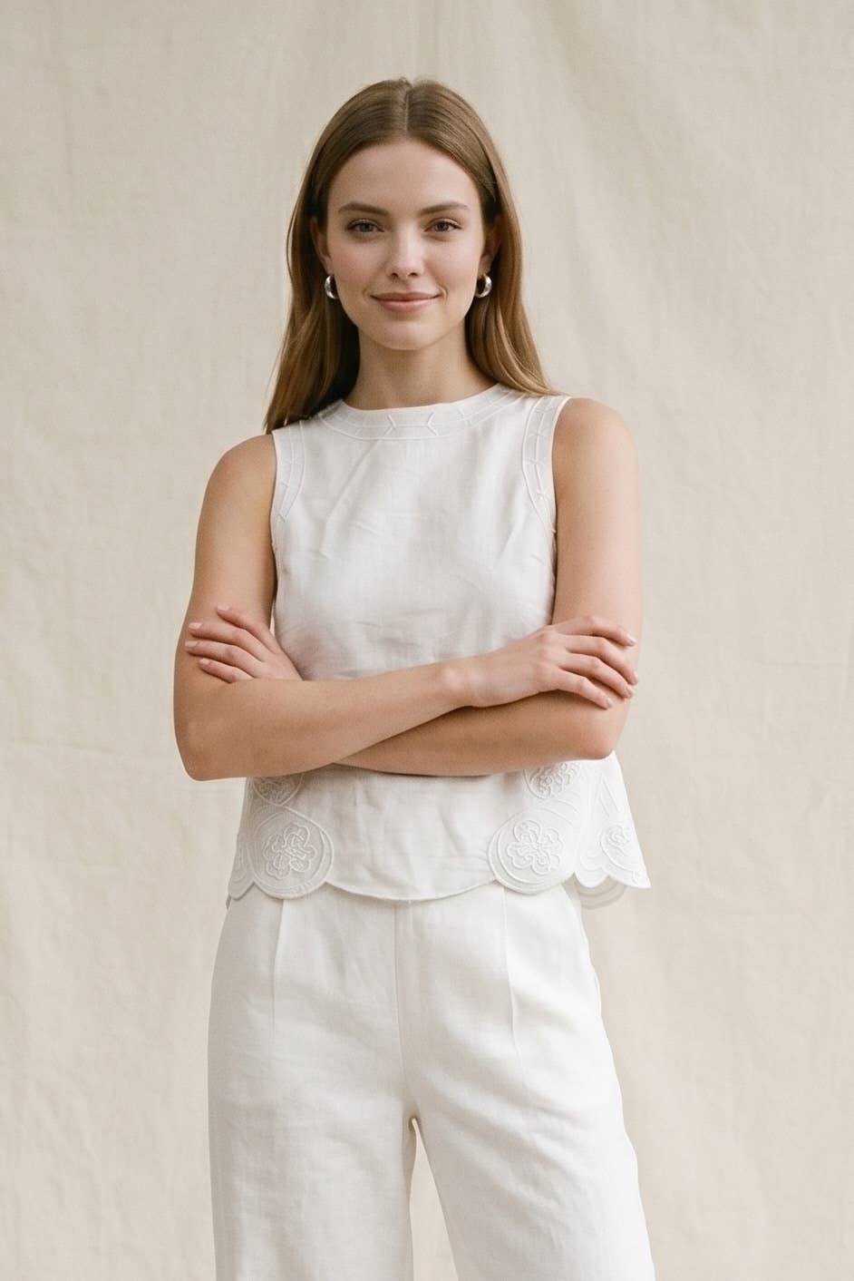 The Isla Embroidered Top