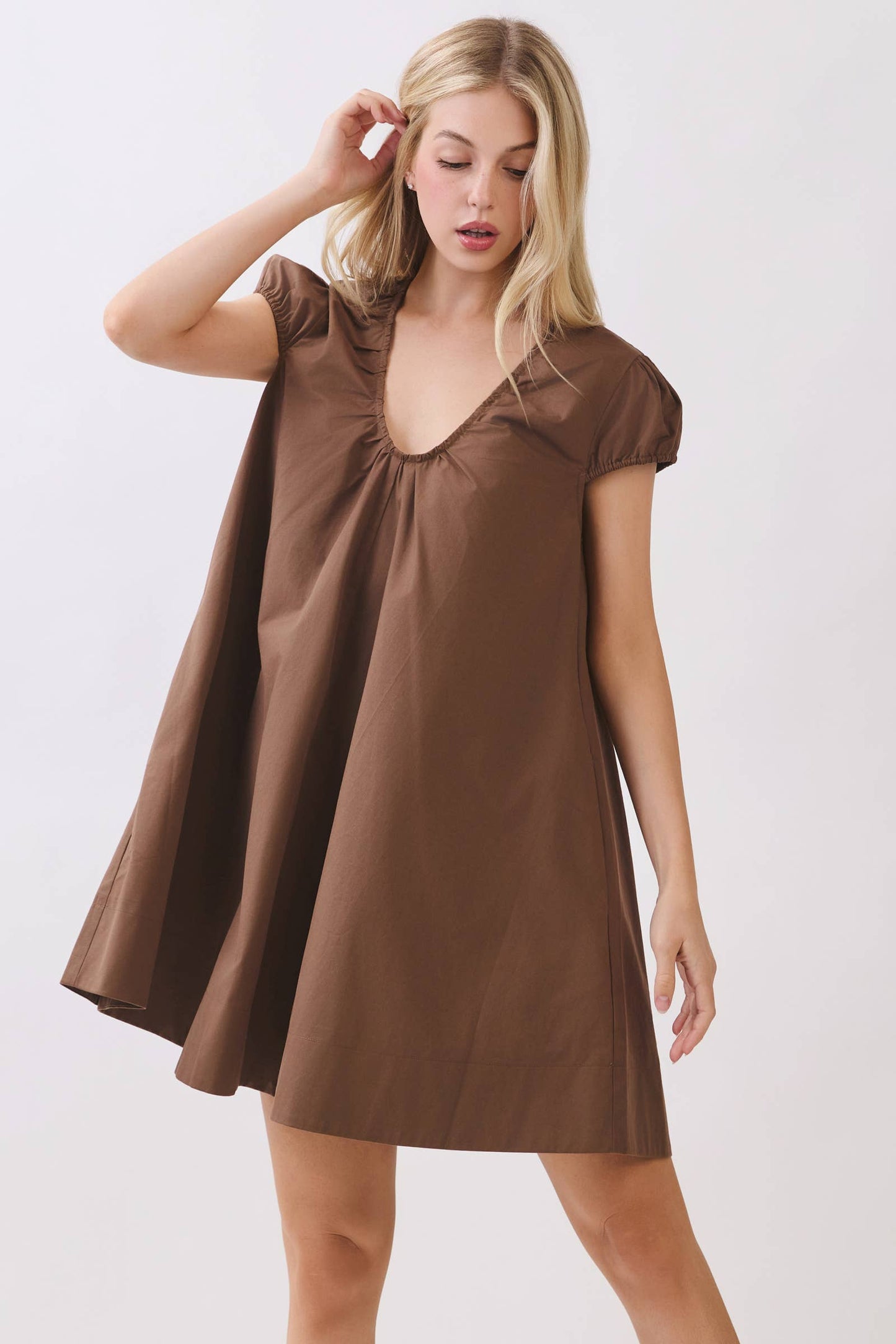 The Celine U-Neck Mini Dress