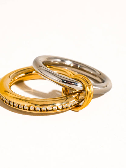 18K Gold Stack Band Ring