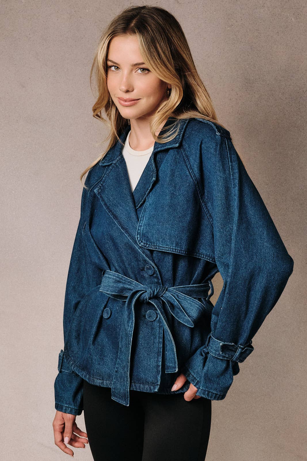 The Short Denim Trench